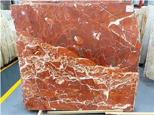 China Fendi red Marble Polished Big Slabs &  Tiles